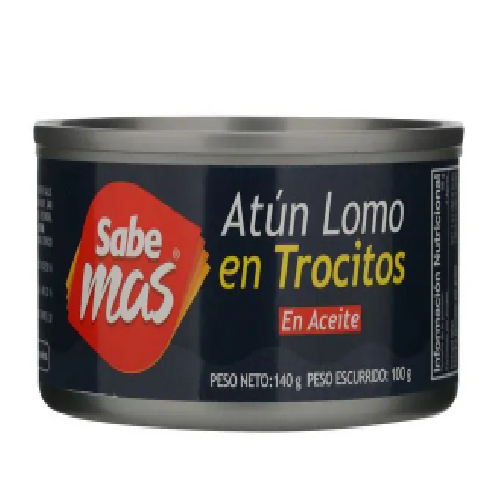Atun Sabemas Lomo Trocitos Aceit 140 Gr